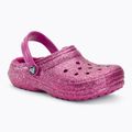 Dětské žabky Crocs Classic Lined Glitter Clog fuchsia fun/multi 2