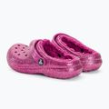 Dětské žabky Crocs Classic Lined Glitter Clog fuchsia fun/multi 4