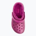 Dětské žabky Crocs Classic Lined Glitter Clog fuchsia fun/multi 7