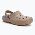 Nazouváky  Crocs Classic Lined Clog mushroom/bone 2