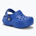 Dětské nazouváky  Crocs Classic Lined blue bolt 2