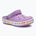 Dětské dřeváky Crocs Bayaband Charm Band Orchid