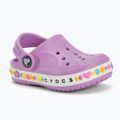 Dětské nazouváky  Crocs Bayaband Charm Band Clog Toddler orchid