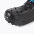 Dětské sněhule  Crocs Classic Lined Spray Dye Boot Kids black/multi 7