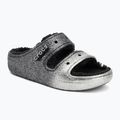 Nazouváky Crocs Classic Cozzzy Glitter Sandal black/silver