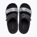 Nazouváky Crocs Classic Cozzzy Glitter Sandal black/silver 5