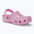 Dětské nazouváky   Crocs Classic Glitter Clog flamingo 2