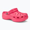 Dámské nazouváky  Crocs Classic Platform Clog hyper pink