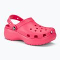 Dámské nazouváky  Crocs Classic Platform Clog hyper pink 2
