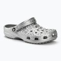 Nazouváky  Crocs Classic Metallic Crocskin ssilver