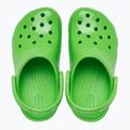 Crocs Classic Neon Highlighter Clog Dětské žabky se zeleným slizem 10