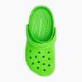 Crocs Classic Neon Highlighter Clog Dětské žabky se zeleným slizem 6