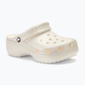 Dámské žabky Crocs Classic Platform Glitter chalk