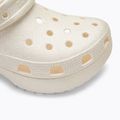Dámské žabky Crocs Classic Platform Glitter chalk 8