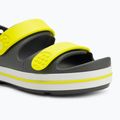 Dětské sandály Crocs Crocband Cruiser Kids slate grey/acidity 7