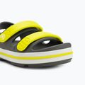 Dětské sandály Crocs Crocband Cruiser Toddler slate grey/acidity 7