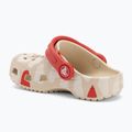 Dětské nazouváky Crocs Classic Heart Print Clog sandstone 4