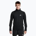 Pánské tričko New Balance Top NB Heat Grid Half Zip černé NBMT23252BK