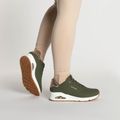 Dámské boty  SKECHERS Uno Shimmer Away olive/rose gold/mesh 2