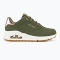 Dámské boty  SKECHERS Uno Shimmer Away olive/rose gold/mesh 3