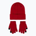 Czapka + rękawiczki dziecięce Nike Jordan Essentials Beanie Set gym red 2