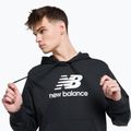 Pánská tréninková mikina New Balance Essentials Stacked Logo French Terry Hoodie black MT31537BK 8