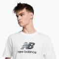 Pánské tričko New Balance Essentials Stacked Logo Co bílé NBMT31541WT 4