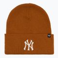 Zimní čepice 47 Brand MLB New York Yankees Haymaker burnt orange