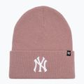 Zimní čepice 47 Brand MLB New York Yankees Haymaker mauve