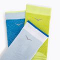 Ponožky HOKA Crew Run Sock 3 páry  diva blue/ice water/evening primrose 8