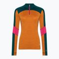 Dámská termoakční mikina Smartwool Merino Baselayer Colorblock 1/4 Zip Boxed marmalade heather 3