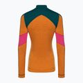 Dámské termo tričko longsleeve Smartwool Merino Baselayer Colorblock 1/4 Zip Boxed marmalade 4