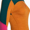 Dámská termoakční mikina Smartwool Merino Baselayer Colorblock 1/4 Zip Boxed marmalade heather 7