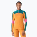 Dámská termoakční mikina Smartwool Merino Baselayer Colorblock 1/4 Zip Boxed marmalade heather