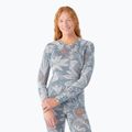 Dámská termoakční mikina Smartwool Merino 250 Baselayer Crew Boxed winter sky floral