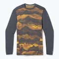 Pánská termoakční mikina Smartwool Merino 250 Baselayer Crew Boxed charcoal mtn scape 6