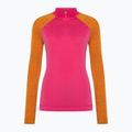 Dámské termo tričko longsleeve Smartwool Classic Thermal Merino Baselayer 1/4 Zip Boxed power pink 3