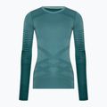 Dámská termoakční mikina Smartwool Intraknit Thermal Merino Baselayer Pattern Crew cascade 3