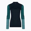 Dámská termoakční mikina Smartwool Intraknit Thermal Merino Baselayer Colorblock 1/4 Zip navy 3