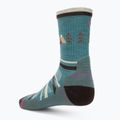Dámské trekové ponožky Smartwool Hike Light Cushion Under The Stars Crew cascade green 2