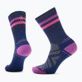 Dámské trekové ponožky  Smartwool Hike Light Cushion Tube Stripe Crew deep navy/power pink 6