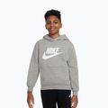 Dětská mikina Nike Club Fleece Hoodie dark grey heather/white