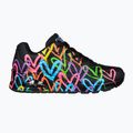 Dámská obuv SKECHERS JGoldcrown Uno Highlight Love black/multicolor 9