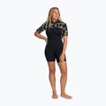 Dámský plavecký neopren ROXY 2.0 mm Swell Natural Back Zip SS Springsuit black floral