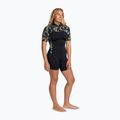 Dámský plavecký neopren ROXY 2.0 mm Swell Natural Back Zip SS Springsuit black floral 3