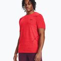 Pánské tréninkové tričko Under Armour Seamless Grid beta/dark maroon