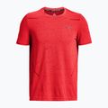 Pánské tréninkové tričko Under Armour Seamless Grid beta/dark maroon 4