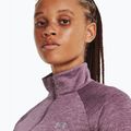 Dámská mikina Under Armour Tech 1/2 Zip - Twist misty purple/fresh orchid/metallic silver 3