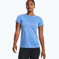 Dámské tréninkové tričko Under Armour Tech SSC voda/bílá/metalická stříbrná