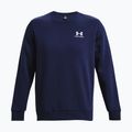 Pánská mikina Under Armour Essential Fleece Crew midnight navy/white